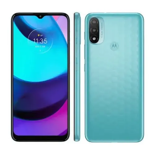 Moto e20 verde.