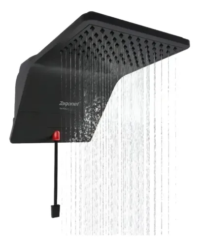 Chuveiro Ducha Eletronica Ducali Black Zagonel 5500W 110V Preto