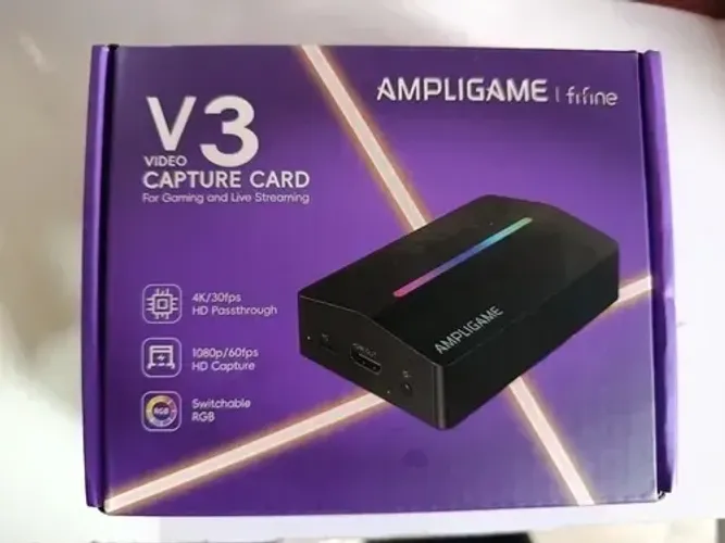 Placa de Captura De Vídeo Fifine Ampligame V3 Full Hd 4k - Branco