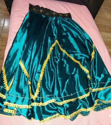 Saia Cigana Verde Esmeralda - Linda e Diferenciada! <br><br>? Saia Cigana Verde Esmeral