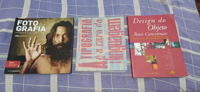 Livros Fotografia de Joel santos, A Tipografia é a Cara da Linguagem de André Stolarski +1