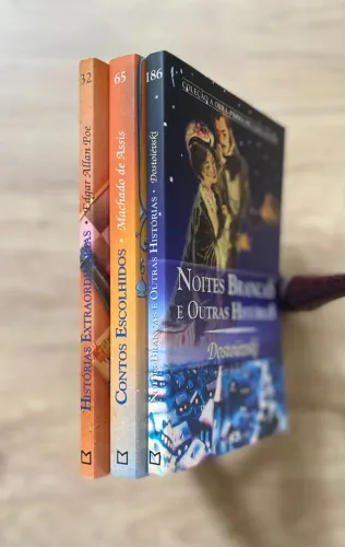 3 Livros: Coleção a Obra-Prima de Cada Autor (Machado de Assis-Dostoiévski-Edgar Poe)