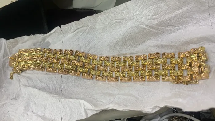 Bracelete ouro Amarelo e rose