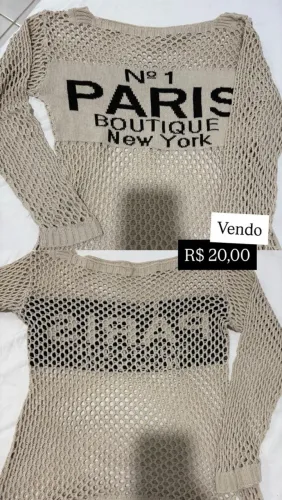 Blusa manga longa Paris