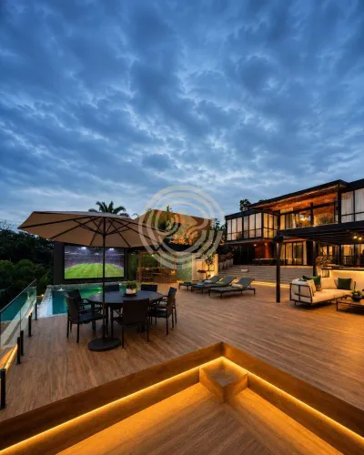 Casa Contemporânea Pé na Água com 6 Suítes à Venda em Piracaia
