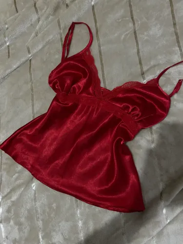 Top vintage cetim vermelho P/M