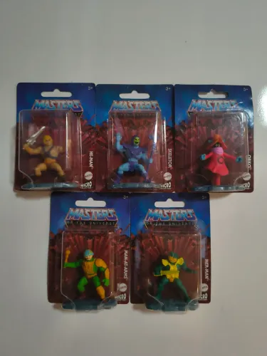 Lote 5 Miniaturas MASTERS OF THE UNIVERSE Mattel Lacradas