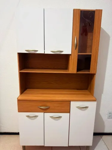 Armário de Cozinha Compacta Golden 6 Portas e 1 Gaveta