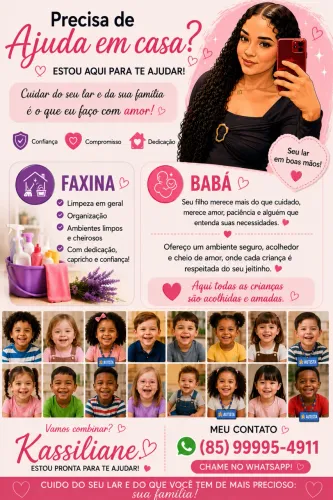 Sou baba e faxineira