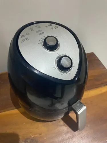 Fritadeira Elétrica sem Óleo/Air Fryer Nell Fit Preto 3,2L com Timer