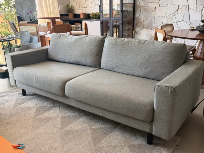 Vendo sofá cinza Tok Stok