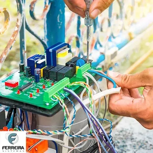 Manutenção motor portao, internet e receptores tv
