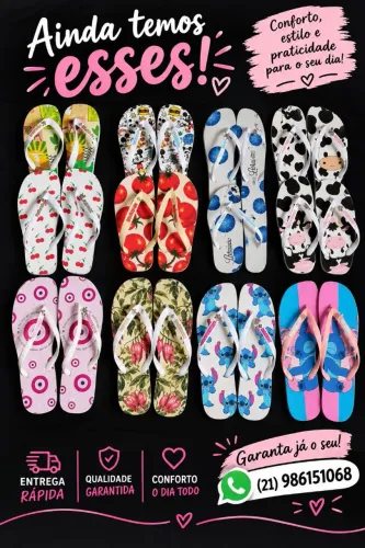 Chinelos personalizados