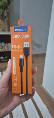 Cabo USB Turbo - Carregamento Rápido Tipo-C