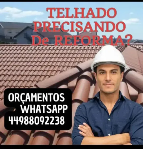 Telhado precisando de reforma? TROCAMOS TELHAS OU FAZEMOS NOVO 