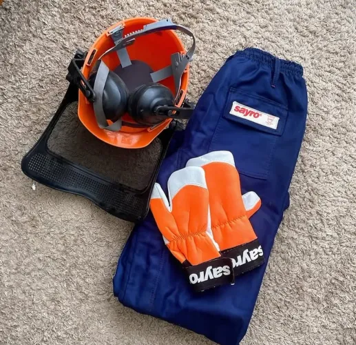 Kit de segurança para motosserra 