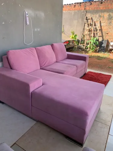 Sofá rosa 