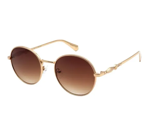 ÓCULOS DE SOL FEMININO HARRY POTTER REDONDO DOURADO