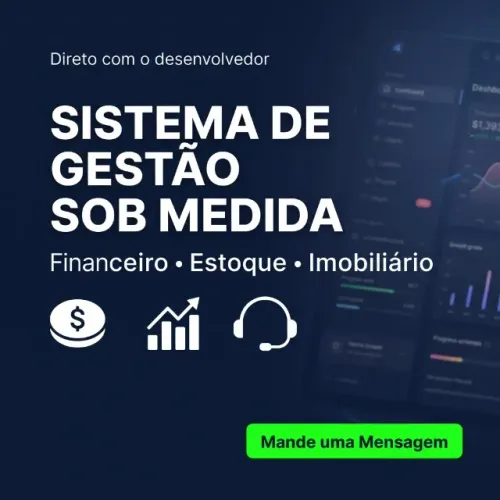 Sistema de Gestão Simples para o seu negócio (Estoque, Financeiro, Serviços)