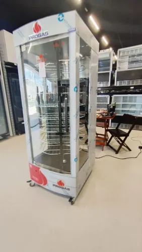 Forno Indústrial A Gás Inox Giratório Multiuso 128 Kgs Progás