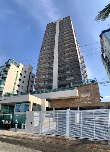 APTO Pé na areia - 3 quartos com VISTA ESPETACULAR PARA O MAR e SERRA. Centro de Mongaguá