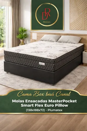 Cama Box Baú Casal Plumatex Smart flex molas ensacadas!! 