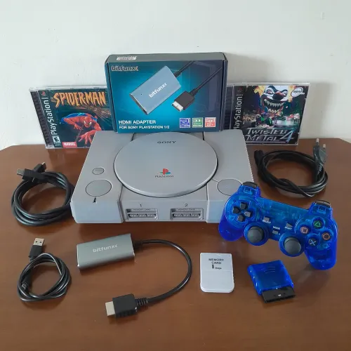 Playstation 1 Fat Sony 2 Jogos Adaptador Hdmi Play 1 Ps1 PsOne (envio olx pay)