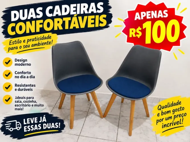 Cadeiras bonitas e boas