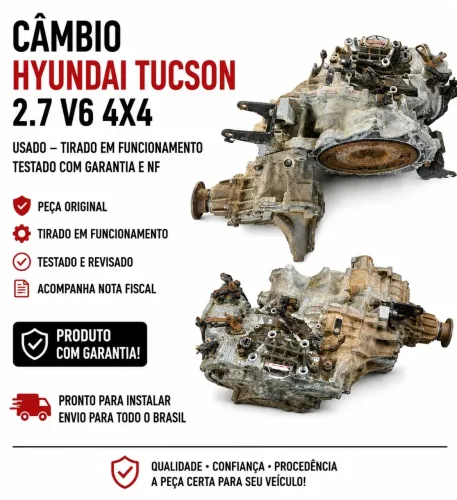 Caixa de Câmbio tucson 2.7 v6 4x4