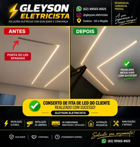 Gleyson Eletricista - Instalações, Manutenção e Automação Residencial