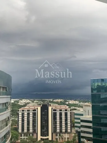 FLAT MOBILIADO COM VARANDA DE 44 M² NO BIARRITZ HPLUS LONG STAY ASA NORTE