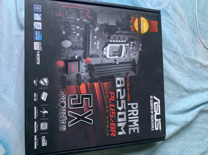 PLACA MAE ASUS B250M PRIME + PROCESSADOR I3 7100 SEMI NOVA