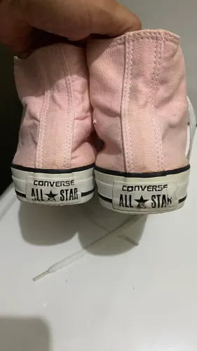 Tênis All Star -Rosa -semi novo - tam 34 veste 35