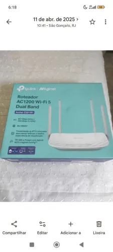 Roteador TP-Link Novo