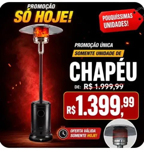 Aquecedor externo chapéu novo lacrado