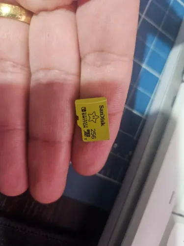 Cartão micro sd de 256, da nintendo