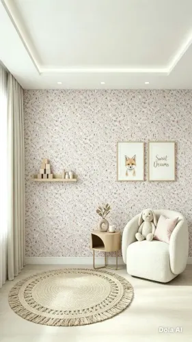 Papel de parede infantil rolo 9.5mx53cm cobre 4.3m2 vinílico lavável