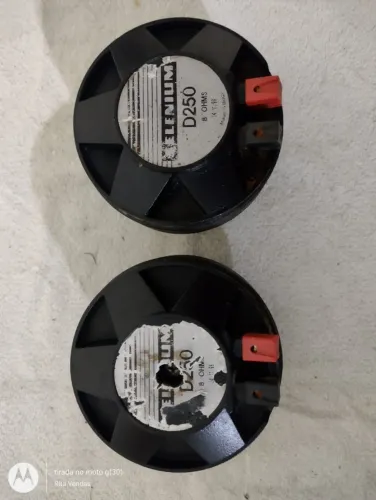 Par de drivers Selenium D250, antigos de 1999, 8 ohms, 100w