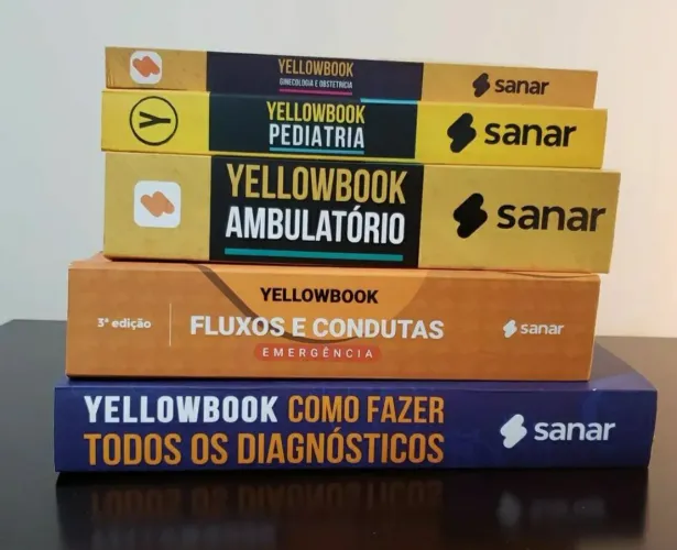 Combo Yellowbook (5 livros) + Sanar Medicine Note 4° edição 
