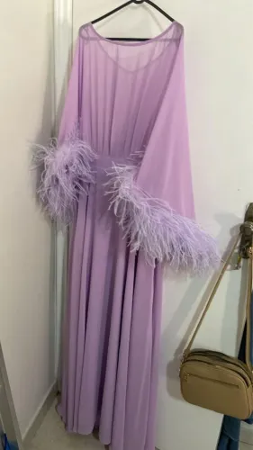 Vestido mãe de noiva cor lavanda marca Dolps