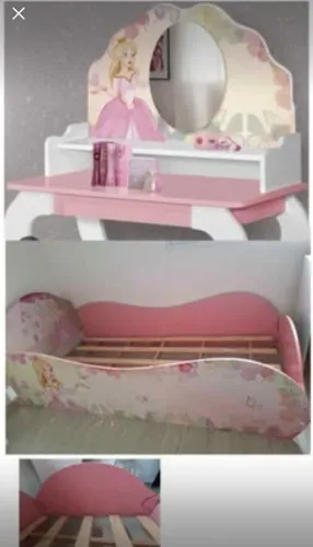 Cama e penteadeira princesas 
