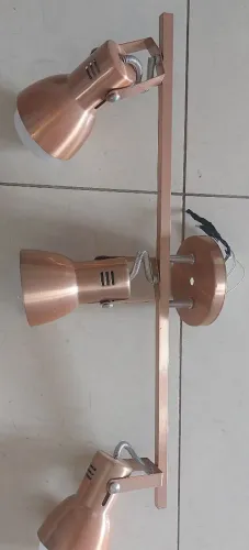 Lustre Spot trilho com 3 bocais semi novo