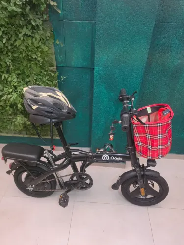 Bicicleta Elétrica Dobrável Oasis Market 48V 8Ah
