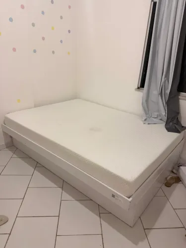Base de Cama Box Baú Casal Bogotá - Branca - Pouco Uso