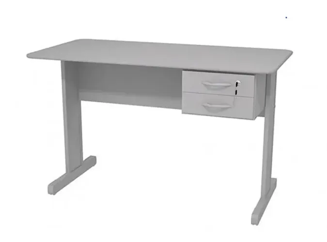 Mesa Secretária 120 X 60 cinza - Minas Office