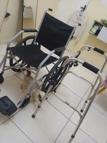 Vendo cadeira rodas e andador