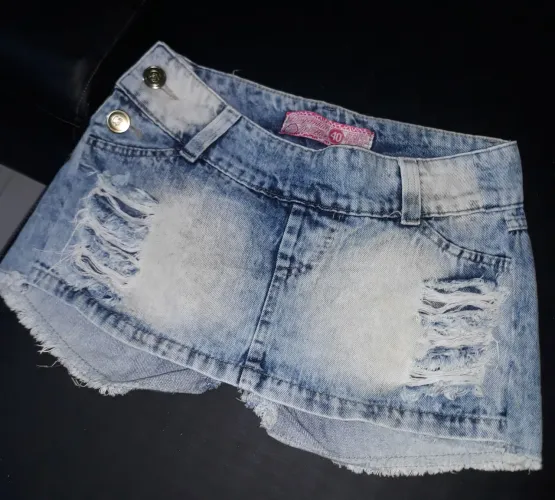Short saia jeans número 40
