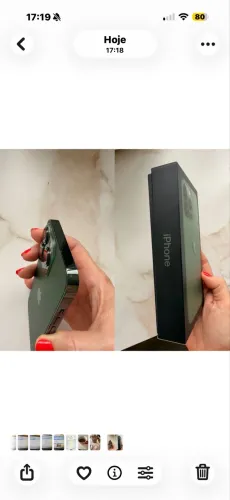 iPhone 13 verde PRO - 256 GB estado de novo