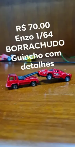 Ferrari Enzo BORRACHUDA + Guincho - KIT Escala 1:64
