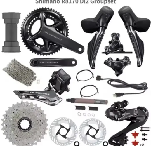 Grupo shimano Ultegra Di2 12 velocidades freio a disco eletrônico 
